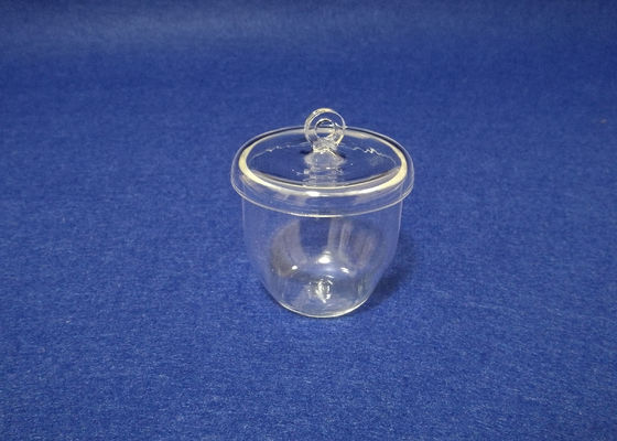 কাস্টম সার্ভিস উপলব্ধ কভারেজ সঙ্গে 25ML পরিষ্কার Fused কোয়ার্টজ Crucible সরবরাহকারী