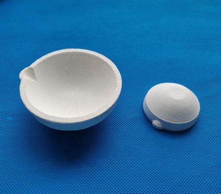 100 - 2500G কোয়ার্টজ গ্লাস ক্রুসিবল / সিলিকা সিরামিক ক্রুসিবল সোনার জন্য / রূপালী সরবরাহকারী
